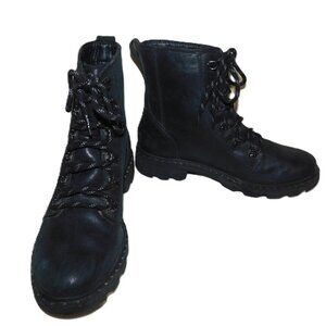 Sorel Leather Lace-Up Combat Style Boots Size 9